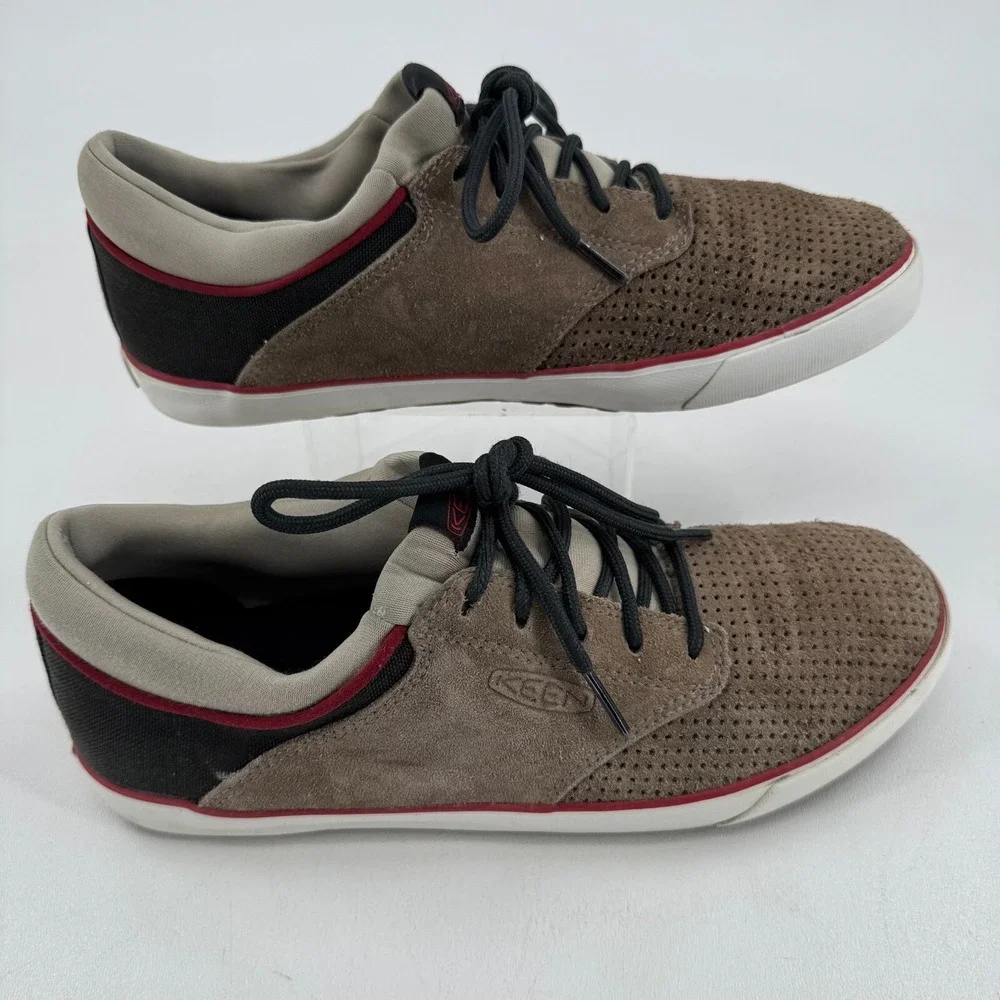 Keen MENS Brown Suede Lace Up Casual Shoes Sneakers SIZE 9